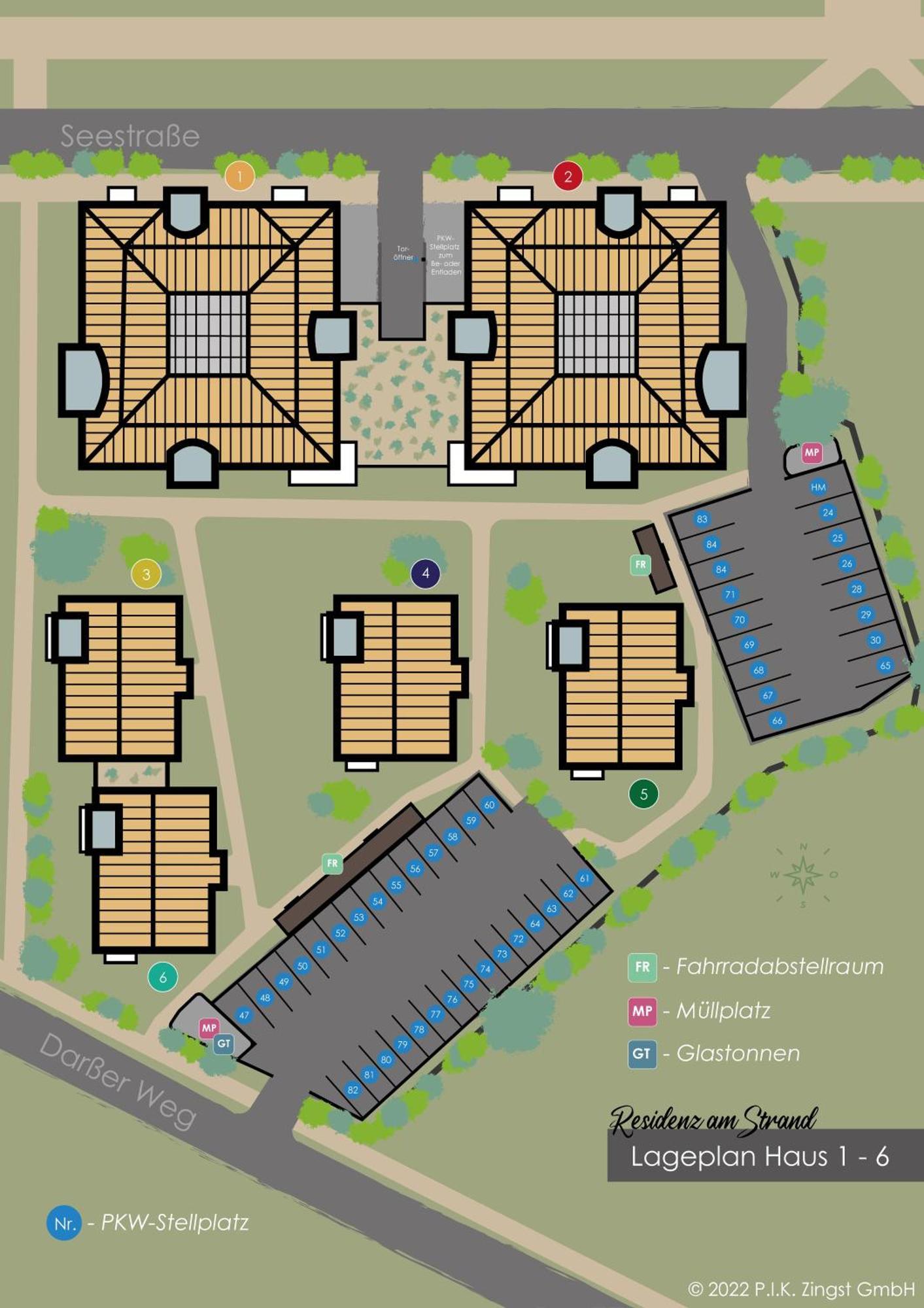 Residenz Am Strand Wohnung 1-11 Zingst Esterno foto
